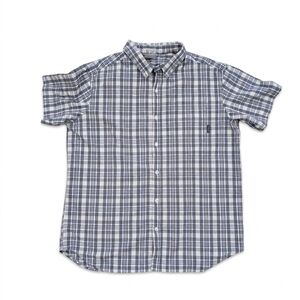 Columbia Men’s XL Blue Plaid Short Sleeve Button Down Shirt